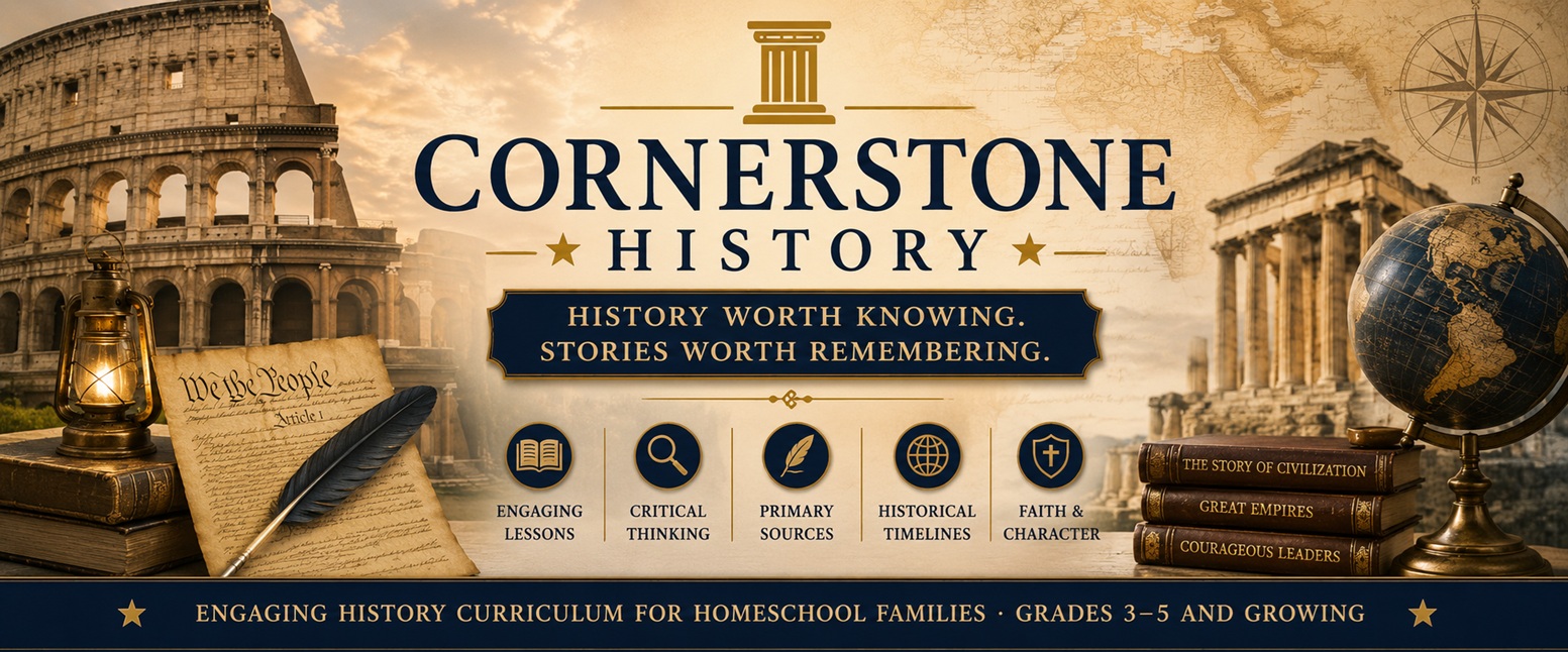 Cornerstone History — History Worth Knowing. Stories Worth Remembering.